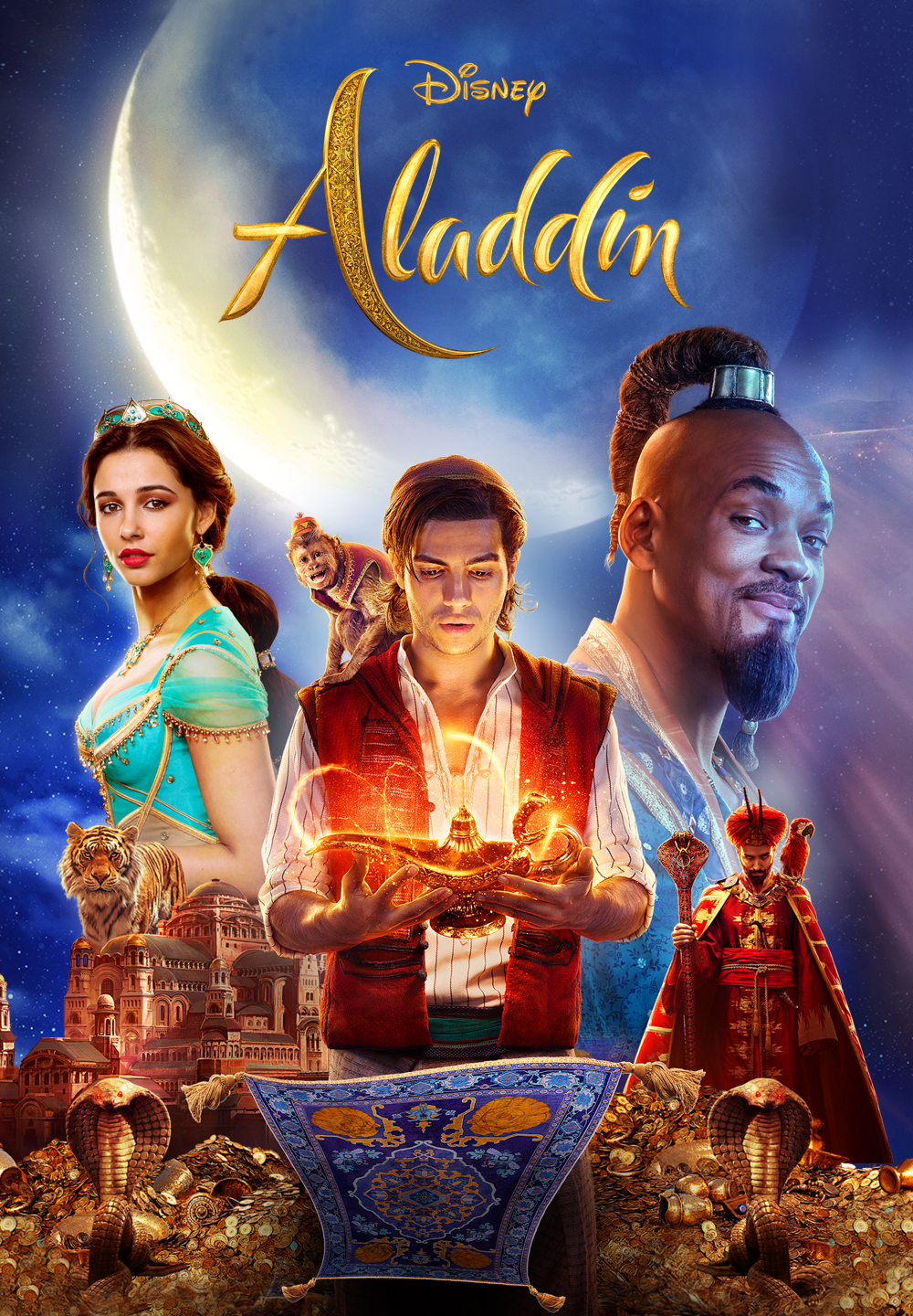 Omslagsbild på den otecknade filmen Aladdin